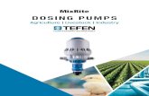 DOSING PUMPS - Tefen · 2021. 1. 3. · Tefen is a leading manufacturer of environmental friendly, non-electric volumetric equipment and flow products since 1973. Tefen's MixRite