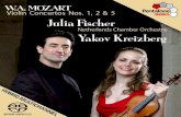 W.A. MOZART Violin Concertos Nos. 1, 2 & 5 Julia Fischer · 2020. 7. 2. · Wolfgang Amadeus Mozart (1756 – 1791) Violin Concerto No. 1 in B flat, K.207 1 Allegro moderato 6. 51
