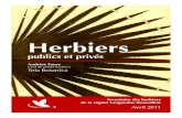 BROCHURE TELA BOTANICA 2011-05-02 420x297 (210x297) QRV ... · Le recensement des herbiers publics et privés présenté ici constitue la démarche préliminaire d’identification