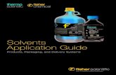 Solvents Application Guide - Thermo Fisher Scientific...2 Solvents Application Guide Solvents Application Guide Table of Contents Introduction Innovative Packaging Solutions Purity