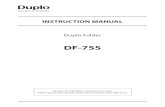 DF-755 Instruction Manual - FinituraEste símbolo (un cubo de basura tachado) indica que en los países europeos este producto no deberá eliminarse como si se tratara de un residuo