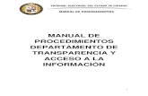MANUAL DE PROCEDIMIENTOS DEPARTAMENTO DE …tribunalelectoralchiapas.gob.mx/transparencia/pdfs/... · 2021. 5. 30. · 3 MANUAL DE PROCEDIMIENTOS TRIBUNAL ELECTORAL DEL ESTADO DE