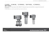 CRE, CRIE, CRNE, SPKE, CRKE, MTRE · 2019. 8. 22. · English (US) 2 English (US) Installation and operating instructions Original installation and operating instructions These installation