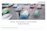 Silver Sintering in Diversified Applications · 2021. 6. 18. · Silver Sintering in Diversified Applications Thomas Krebs, Susanne Duch. Agenda Introduction of Heraeus Why sintering