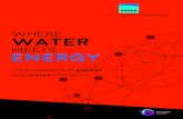 Where water - ADENE · 2018. 6. 1. · Water-Energy Nexus (including Energy Efﬁciency within the Water Sector), targeted at all Stakeholders, including Cities, Urban Water Services