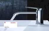 KWC BEVO ... KWC BEVO 8 Basin Lever mixer – CoolFix - cold water flow with a centered lever – EcoProtect - water-saving device – Fixed spout – flow rate and temperature continuously