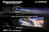 PT-AE8000 Full HD 3D Home Cinema Projector · 2012. 8. 31. · PT-AE8000 Full HD 3D Home Cinema ProjectorDetail Clarity Processor 4 Gives Natural Clarity to Even the Finest Details