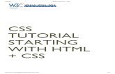 3/20/2014 Starting with HTML + CSS CSS TUTORIAL STARTING WITH HTML + CSS · 2012. 12. 20. · The first line says that this is a style sheet and that it is written in CSS (“text/css”).