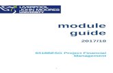 Teaching Staff · Web viewLiverpool John Moores University Page 13 1 module guide 2017/18 6518BESG Project Financial Management Liverpool John Moores University Contents Teaching
