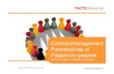 Contractmanagement, Partnerschap of Pepperoni- Sessie 2.pdf · PDF file 2011. 5. 25. · en betrokken bij de ISSO publicatie duurzaam beheer en onderhoud. Even kennismaken. Congres