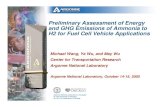 Ammonia Energy Association - Preliminary Assessment of ......Compression-Ignition Direct-Injection Hybrid Electric Vehicles: Grid-Independent and Connected • Conventional diesel,