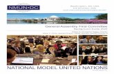 NATIONAL MODEL UNITED NATIONS ... Atomic Energy (A/RES/1/(1)), 1946; Gillis, Disarmament: A Basic Guide