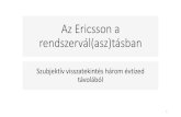Az Ericsson a rendszervál(asz)tásban - Nyitóoldal - ITF, NJSZT ... · 2020. 11. 20. · ADS központ; 1989 - 2010 EWSD központ avatása Miskolcon; 1990 - 2016 13 . Title: Az Ericsson