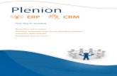 Backoffice oplossingen Volledige ondersteuning van uw ... ERPCRM8p...Plenion is een ERP toepassing die zich richt op KMO’s - nationale en internationale - die streven naar een volledige