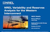 NREL Variability and Reserves Analysis for the Western … · 2013. 10. 1. · NREL is a national laboratory of the U.S. Department of Energy, Office of Energy Efficiency and Renewable