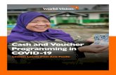 Cash and Voucher Programming in COVID-19 · and voucher assistance programming, reaching an estimated 1.3 million individuals in 11 countries vis. Bangladesh, Cambodia, India, Mongolia,