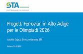 Progetti Ferroviari in Alto Adige per le Olimpiadi 2026 · 2021. 3. 11. · Car-Bus-VIP Parking Antholz Niedertal Anterselva di Sotto Oberrasen Rasun di Sopra Niederrasen Rasun di