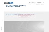 INTERNATIONAL STANDARDISO/IEC 11801-1 Edition 1.0 2017-11 INTERNATIONAL STANDARD Information technology – Generic cabling for customer premises – Part 1: General requirements INTERNATIONAL