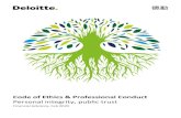 Personal integrity, public trust - Deloitte · 2021. 7. 17. · Integrity We are straightforward and honest in our professional and business relationships. We are truthful about the