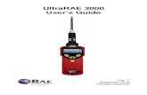 UltraRAE 3000 User's Guide - Portada - RAE Spain · 059-3051-000 ou 059-3052-000 ou 059-3054-000. Cet instrument n’a pas été testé dans une atmosphère de gaz/air explosive ayant