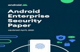 Android Enterprise Security Paper · 2021. 6. 3. · App Security Improvement Program App Defense Alliance Industry Standards and Certifications ioXt Alliance SOC certification Government