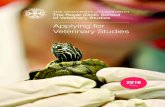 Applying for Veterinary Studies · 2016. 2. 4. · Based Veterinary Medicine, Introduction to Surgery, Introduction to Clinical Oncology, Diagnostic Imaging), veterinary pathology