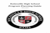 Wake County Public School System - Rolesville High School ......The following pages of the planning guide provide general information about the high school registration process in