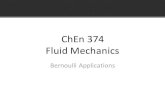 ChEn 374 Fluid Mechanicsmjm82/che374/Fall2016/Lecture... · 2016. 9. 21. · ChEn 374 Fluid Mechanics Bernoulli Applications. Spiritual Thought “Many of you think you are failures.
