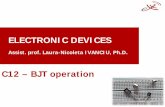 ELECTRONIC DEVICES. BJT operation.pdfC12 – BJT operation Title PowerPoint Presentation Author Laura Created Date 5/15/2018 6:17:48 PM ...