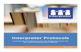 Interpreter Protocols - ACT Courts€¦ · ACT Courts and Tribunal February 2020. Interpreter Protocols Issued by the ACT Supreme Court, ACT Magistrates Court and ACT Civil and Administrative