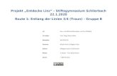 Übersichtskarte · Web viewProjekt „Entdecke Linz“ – Stiftsgymnasium Schlierbach 22.1.2020 Route 1: Entlang der Linien 3/4 (Traun) – Gruppe B LV: Geo- und Wirtschaftsmedien