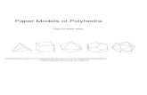 Paper Models of Polyhedra - ArvindGuptaToys...Paper Models ofPolyhedra Platonic Solids Archimedean Solids Kepler-PoinsotPolyhedra Other UniformPolyhedra CompoundsDodecahedron Cube