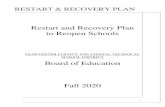 Restart and Recovery Plan to Reopen Schools · 2020. 9. 3. · Road Back – Restart and Recovery Plan for Education” (NJDOE Guidance), a Guidance document to assist New Jersey
