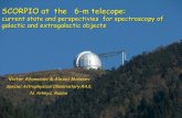 SCORPIO at the 6-m telecope · 2001-2011: SCORPIO data were used in ~215 publications. Spectral identification of radiosources Spectroscopy of ~18-20m in 'any' atmospheric conditions