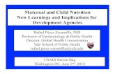 Maternal and Child Nutrition New Learnings and Implications for … · 2016. 3. 18. · Maternal and Child Nutrition New Learnings and Implications for Development Agencies Rafael