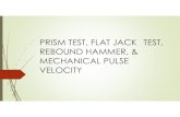 PRISM TEST, FLAT JACK TEST, REBOUND HAMMER ...iitk.ac.in/ce/test/Masonry_PrismFlatJackHammerPulseTests.pdfSOURCE ASTM C1314 − 16 DIFFERENT CLASSES OF BRICKS AA CLASS 14 Mpa A CLASS