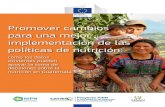 Promover cambios para una mejor implementación de las ......9Plan del Pacto Hambre Cero (PPH0 2012-2015) Estrategia Nacional para la Prevención de la Desnutrición Crónica (ENPDC