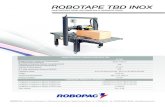 ROBOTAPE TBD ... ROBOTAPE TBD INOX NASTRATRICE SEMI-AUTOMATICA A FORMATO FISSO CARATTERISTICHE TECNICHE