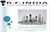 YOUR SOURCING PARTNER FOR FASTENERS ...REGULAR PRODUCTION DIN/ISO/ANSI PRODUCTS AS FOLLOW: Hex & Round Spacers/Nuts with Std Metric & Inch Threads Hex & Round Spacers/Nuts with Trapezoidal