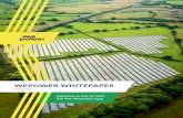 WEPOWER WHITEPAPER · 2021. 4. 27. · 4. about wepower platform 4.1 overview 4.2 customer on-boarding 4.3 ppa auctions 4.4 smart energy contract and smart energy tokens 4.5 buyer