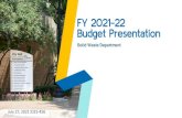 FY 2021-22 Budget Presentation...17 Solid Waste Revenue Detail Revenues FY 2019-20 Actuals FY 2020-21 Budget FY 2020-21 Estimate FY 2021-22 Preliminary Interest Operating $89,406 $169,000
