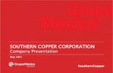 SOUTHERN COPPER CORPORATION · 2021. 5. 4. · Cash Flow Statement: Capital Expenditures $1,121 $708 $592 $1,431 Free Cash Flow 1 1,114 1,204 2,191 2,211 Dividends paid to common