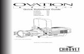 Quick Reference Guide...1 EN QUICK REFERENCE GUIDE Ovation Rêve E-3 QRG Rev. 3 About This Guide The Ovation Rêve E-3 Quick Reference Guide (QRG) has basic product information such