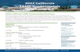 2022 California TAMP Fundamentals Workshop #1...2021/04/22  · 2022 California TAMP Fundamentals Workshop This first in the series of workshops for the development of the next Transportation