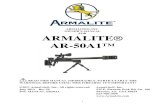 ARMALITE®, INC OWNER’S MANUAL FOR ARMALITE ...The AR-50A1 is a strong, front locked, bolt action single-shot rifle chambered for either the .50 caliber Browning Machine Gun cartridge