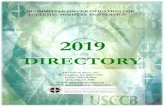 Certification Directory - 2016 - USCCB...SUBCOMMITTEE ON CERTIFICATION FOR ECCLESIAL MINISTRY AND SERVICE 2019 DIRECTORY 3211 Fourth Street, NE Washington, DC 20017-1194 Phone: 202-541-3154