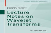 Lecture notes on wavelet transforms