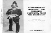 Hertfordshire Yeomanry and Artillery Uniforms, Arms and Equipment, vol.1: Yeomanry and Light Horse