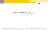 Backup Exec 2010 and 2010 R2 Software Compatibility List