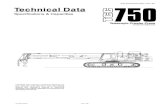 Technical Data...1 5750 (supersedes 5706)-1015-R8 Link‐Belt Cranes TCC-750 Technical Data Specifications & Capacities Telescopic Crawler Crane 75 Ton (70 metric ton)CAUTION: This